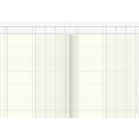 KE Spaltenbuch A4 in Kopfleisten Ausführung Schema über 1 Seite, 3 Spalten