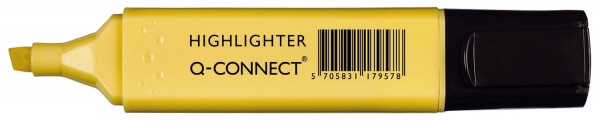 Q-Connect® Textmarker ca. 1,5 - 2 mm, pastell gelb
