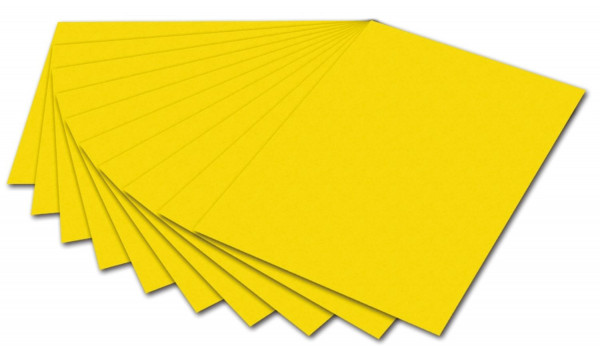 Folia Fotokarton - A4, gelb 300g 50er Pack