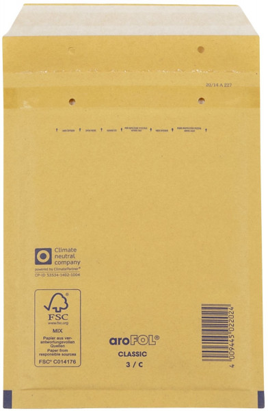 Arofol ® Luftpolstertaschen Nr. 3, 150x215 mm, braun, 100 Stück