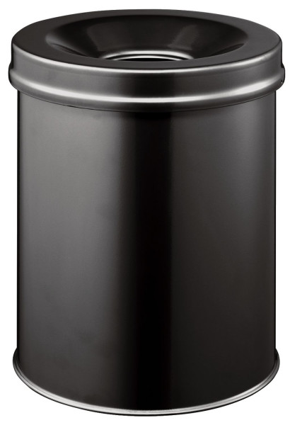 Papierkorb Safe rund 15 Liter, schwarz